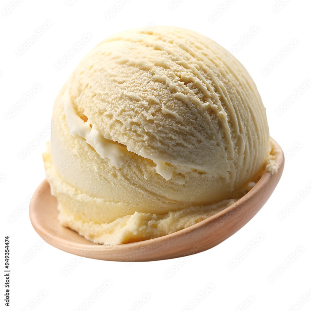 Waffle cones with ice cream Waffle cones with ice cream