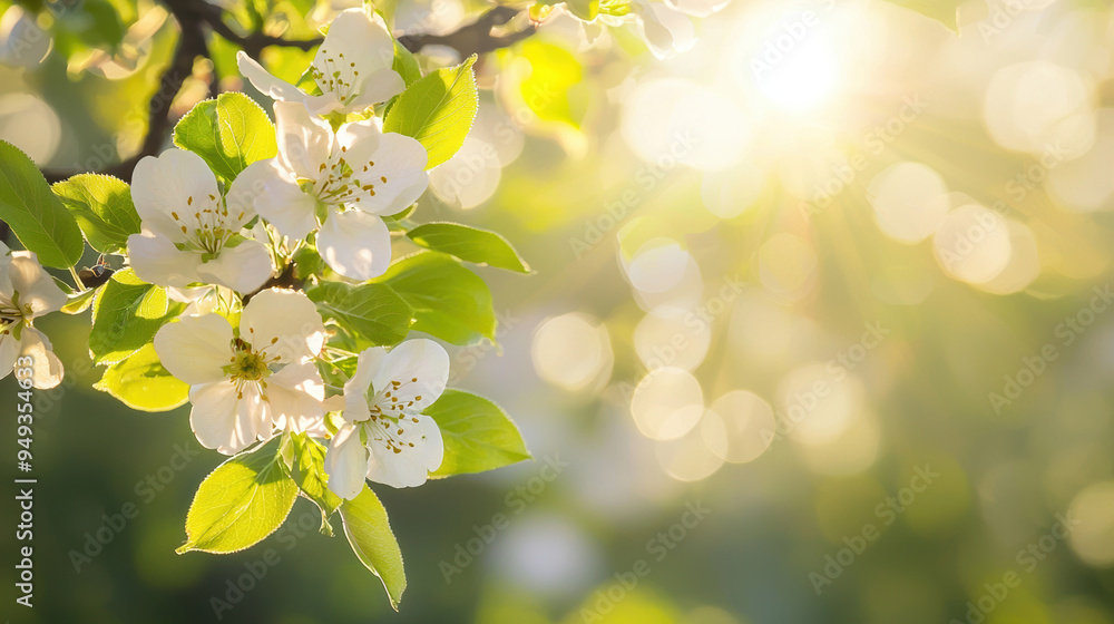A bright and cheerful spring background with blooming flowers, fresh green leaves, and gentle sunlight filtering through the branches of a blossoming tree --ar 16:9 --q 2 A bright and cheerful spring background with blooming flowers, fresh green leaves, and gentle sunlight filtering through the branches of a blossoming tree --ar 16:9 --q 2