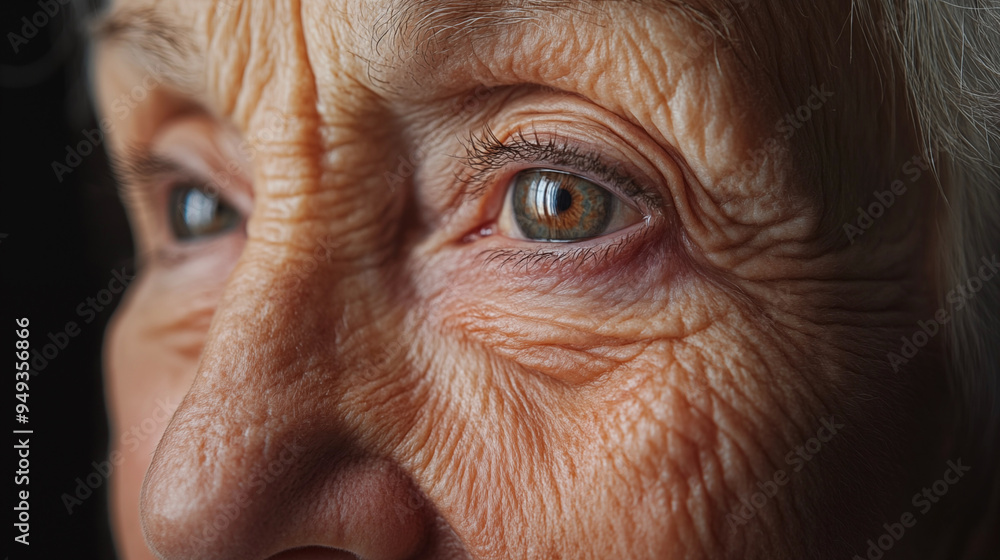 photo of a close-up of a senior woman's eye with deep wrinkles and detailed skin texture
photo of a close-up of a senior woman's eye with deep wrinkles and detailed skin texture