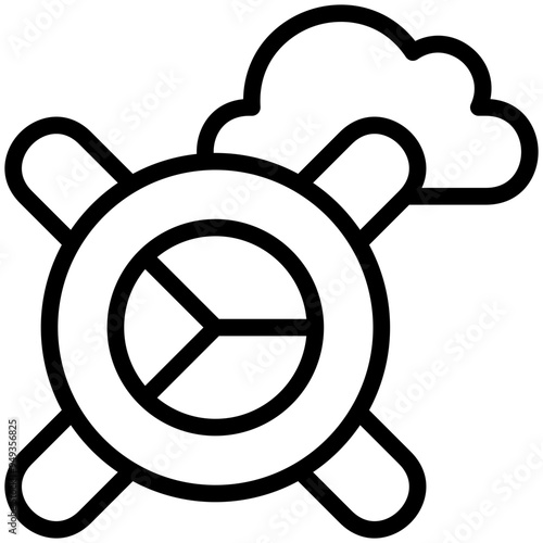Airborne Wind Turbine Icon