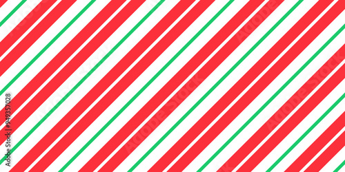 Candy cane stripe pattern. Seamless Christmas background. Vector illustration.