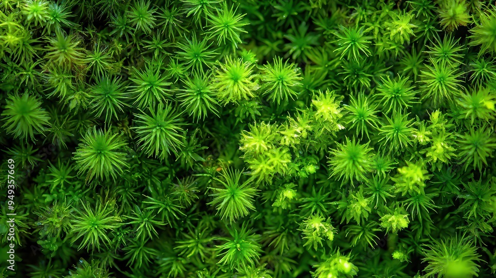 Green Moss Close-Up Wallpaper. A detailed close-up of green moss with fine textures. Green Moss Close-Up Wallpaper. A detailed close-up of green moss with fine textures.
