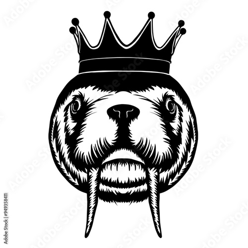 Walrus Wearing A Crown
