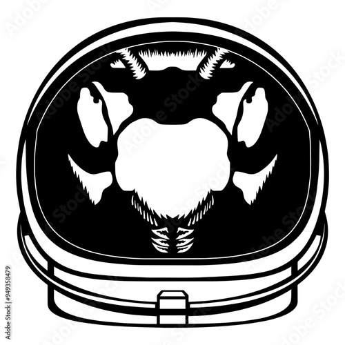 Wasp In Astronaut Helmet