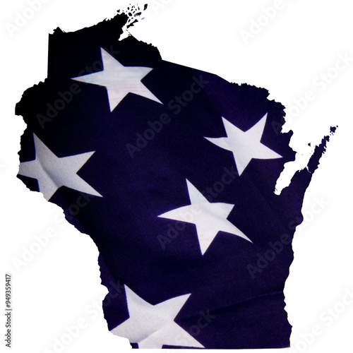 Wisconsin US Flag Stars
