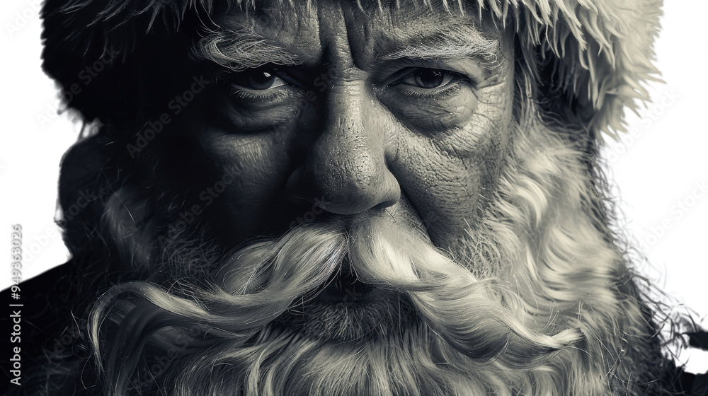 Santa Claus portrait isolated on white background Santa Claus portrait isolated on white background