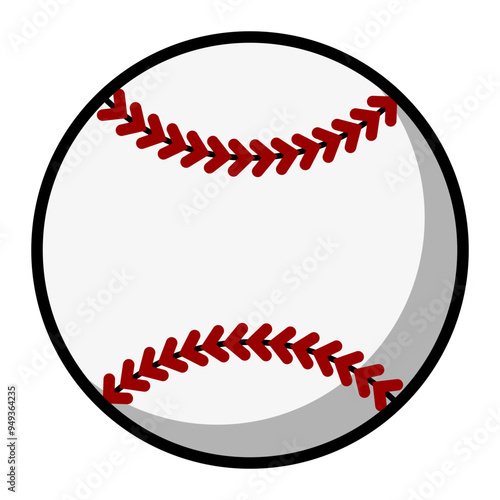 Canvastavla Rounders Ball Illustration
