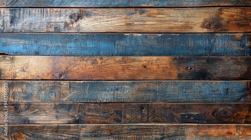 Weathered Charm - Closeup of Reclaimed Barn Wood with Distressed Vintage Finish on Wooden Background