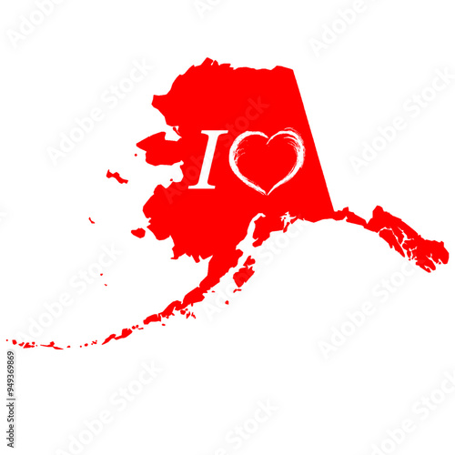 Alaska  I Love Pattern