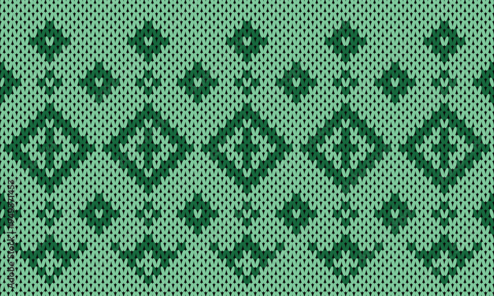 Winter Holiday Seamless Knitted Pattern. Winter Holiday Seamless Knitted Pattern.