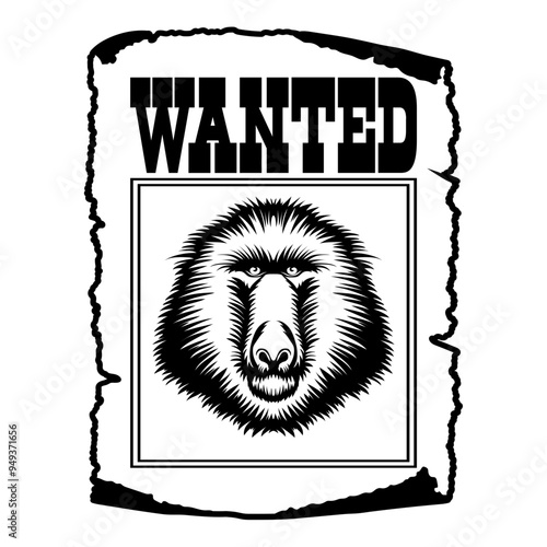 Baboon Wanted Poster