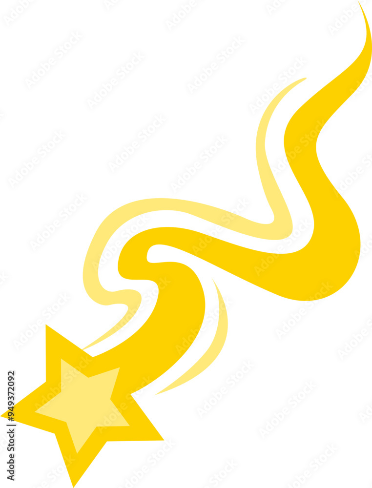 Fototapeta premium Shooting Star Element Design