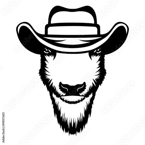 Bison In Cowboy Hat