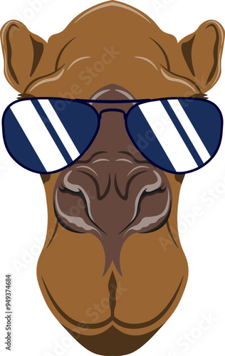 Camel Face Aviator Sunglasses