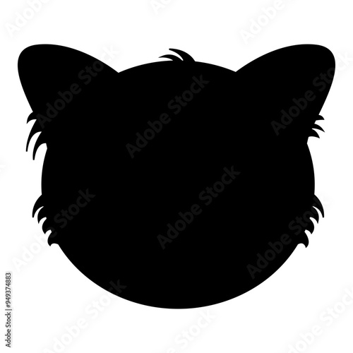 Cat  Silhouette Face