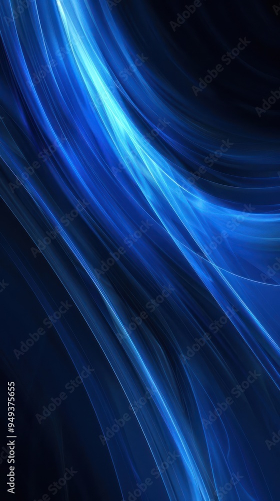 Fototapeta premium A digital art image of abstract design with a blend of blue and white,