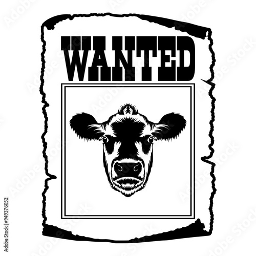Cow Head Wanted Poster