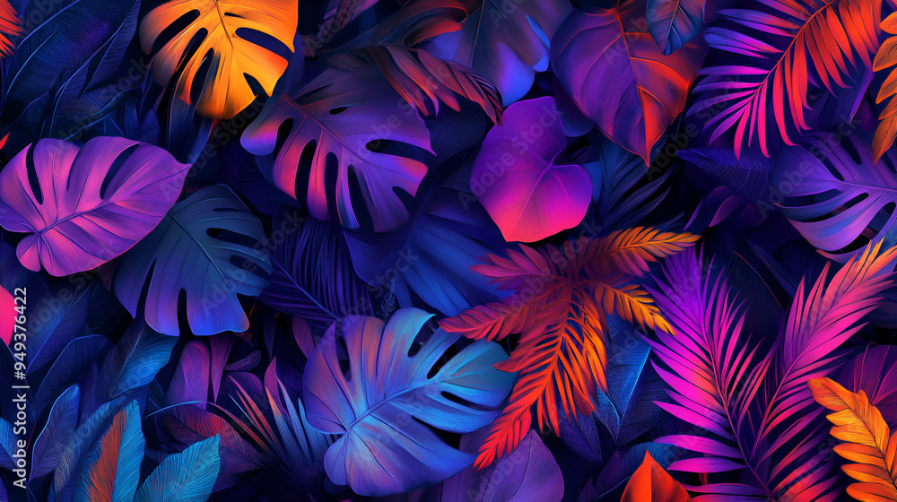 fondo de hojas de color neon concepto abstracto artistico colores brillantes y vibrantes fondo de hojas de color neon concepto abstracto artistico colores brillantes y vibrantes