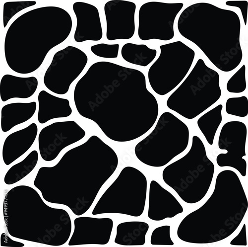 Crocodile skin pattern textrure vector in black and white