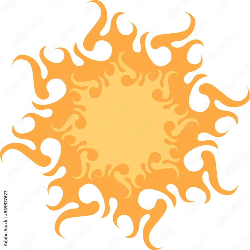 Simple Sun Vector Illustration Simple Sun Vector Illustration