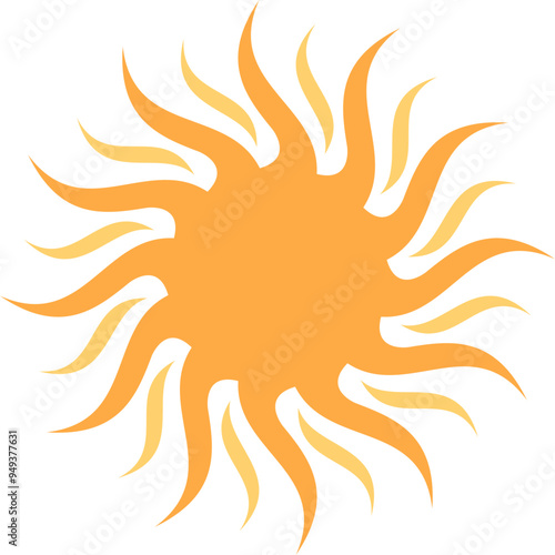 Simple Sun Vector Illustration