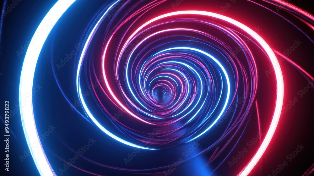 Neon Spiral Tunnel Neon Spiral Tunnel