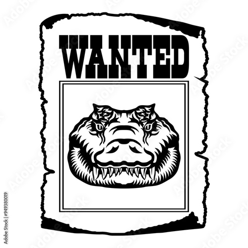 Crocodile Wanted Poster