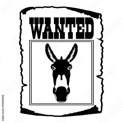 Donkey Wanted Poster