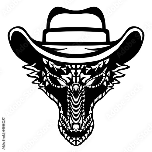 Dragon In Cowboy Hat