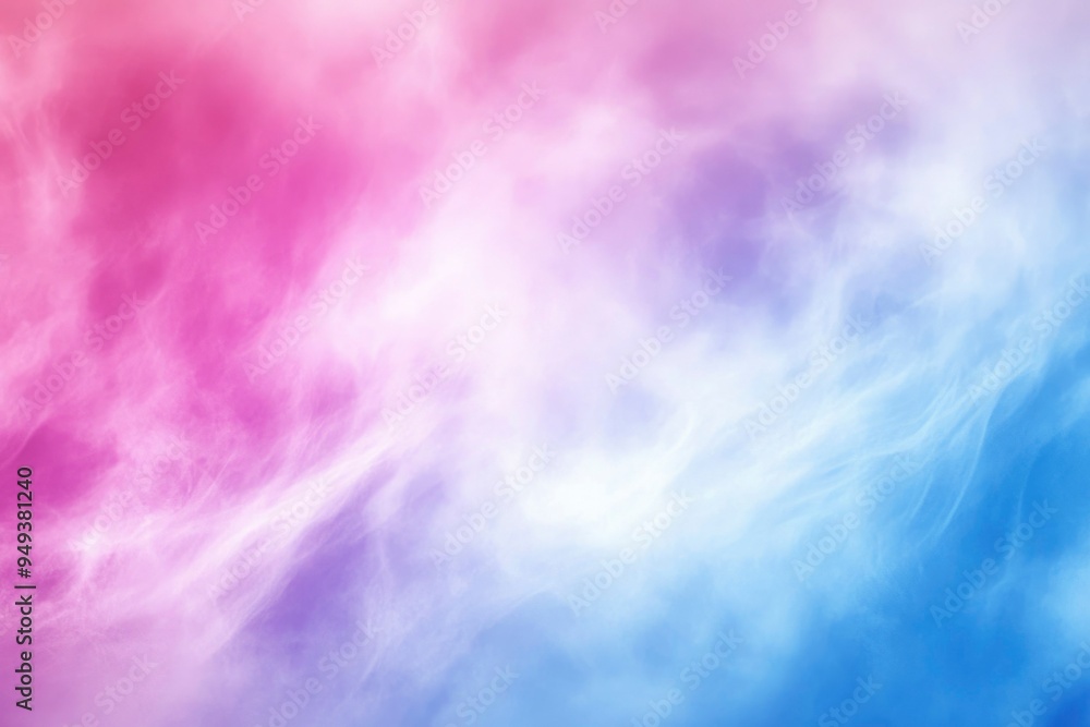 Abstract Pink and Blue Cloudy Sky Background
