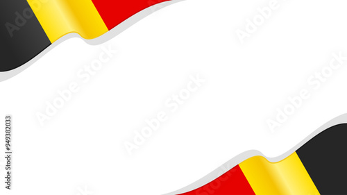 wavy belgium flag vector background with copy space for text. belgium national day