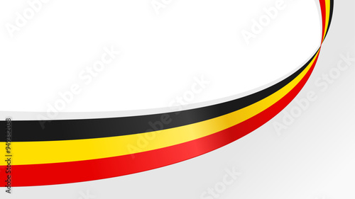 wavy belgium flag vector background with copy space for text. belgium national day