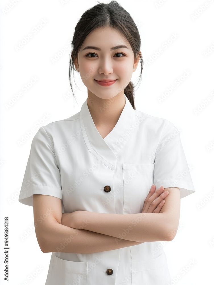 Free photo white background medical assistant nurse Free photo white background medical assistant nurse