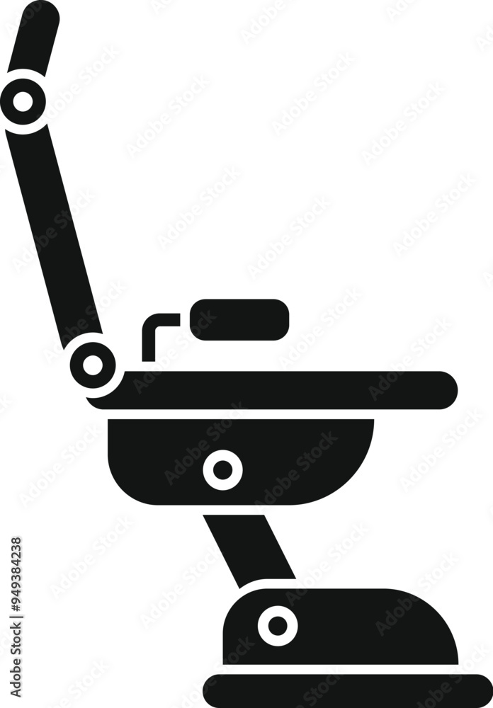 Black silhouette of an adjustable massage table, commonly found in spas and wellness centers, conveying a sense of tranquility and relaxation Black silhouette of an adjustable massage table, commonly found in spas and wellness centers, conveying a sense of tranquility and relaxation