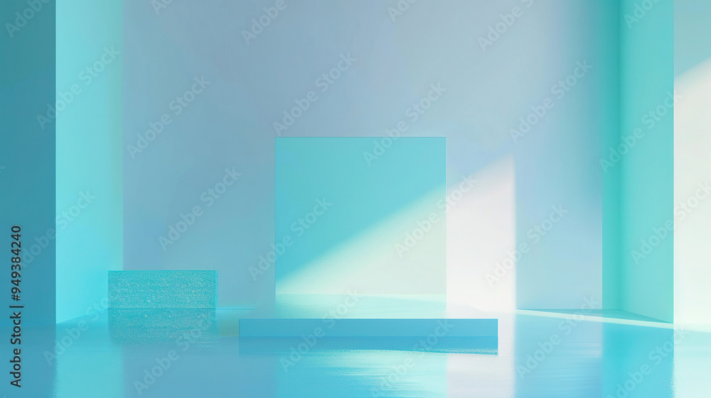 gradient wall decor cian to light blue background gradient wall decor cian to light blue background