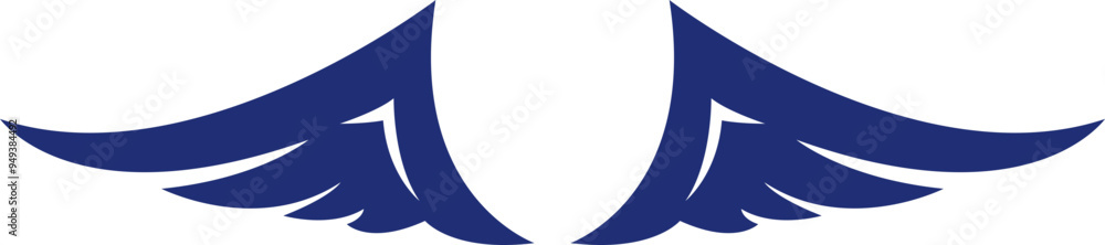 Obraz premium Wing Vector Stock Illustration