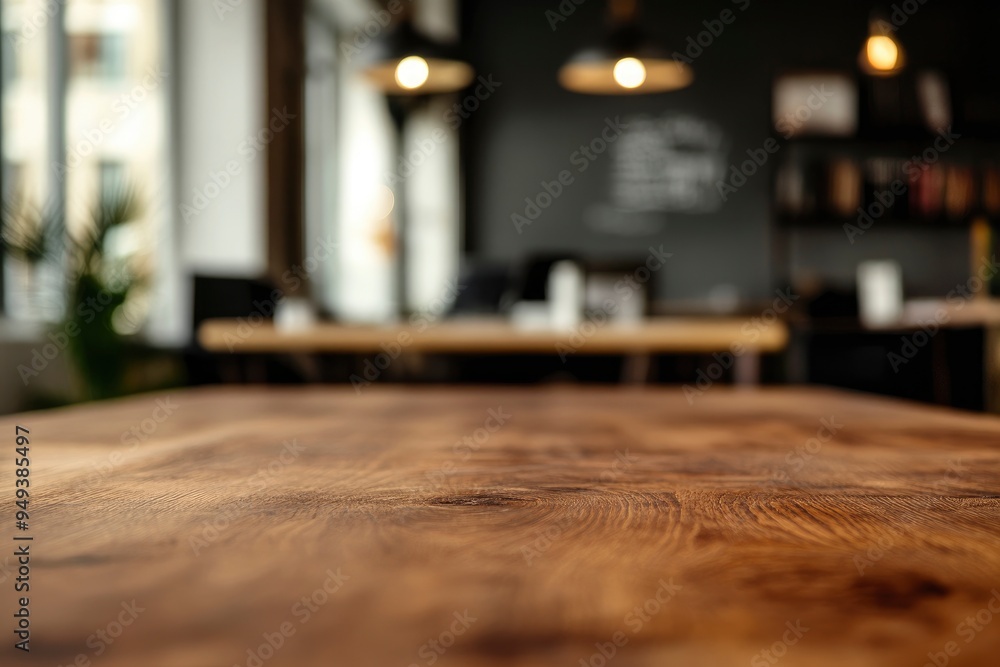 Table Top And Blur Office of the Background with generative ai Table Top And Blur Office of the Background with generative ai