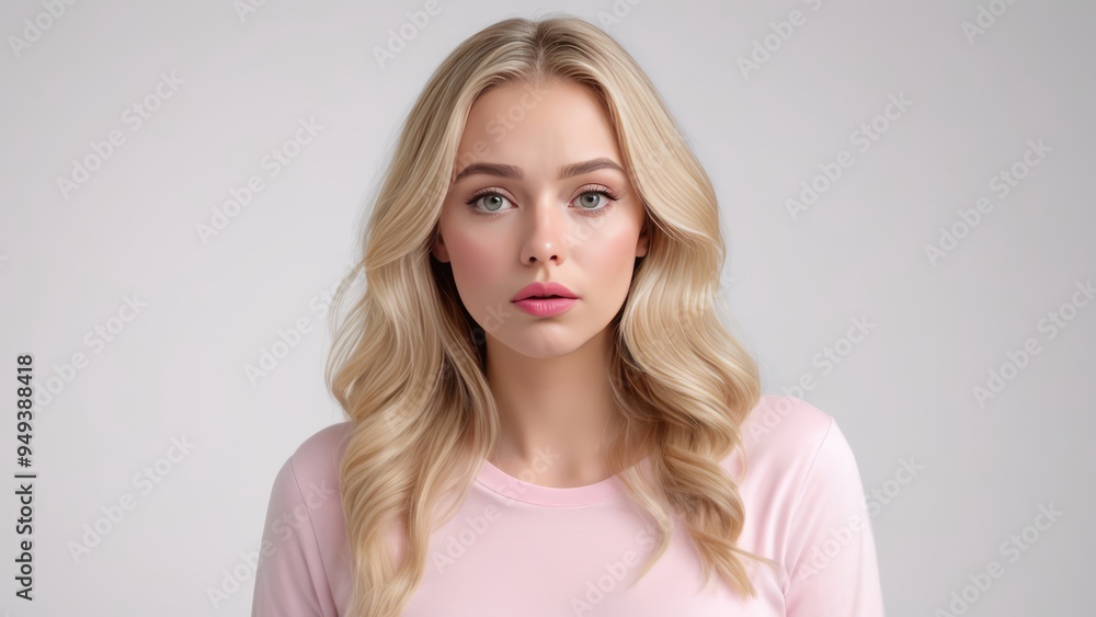 Hungarian woman with a expression confused face on white background Hungarian woman with a expression confused face on white background