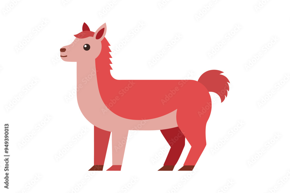 Fototapeta premium Alpaca image vector