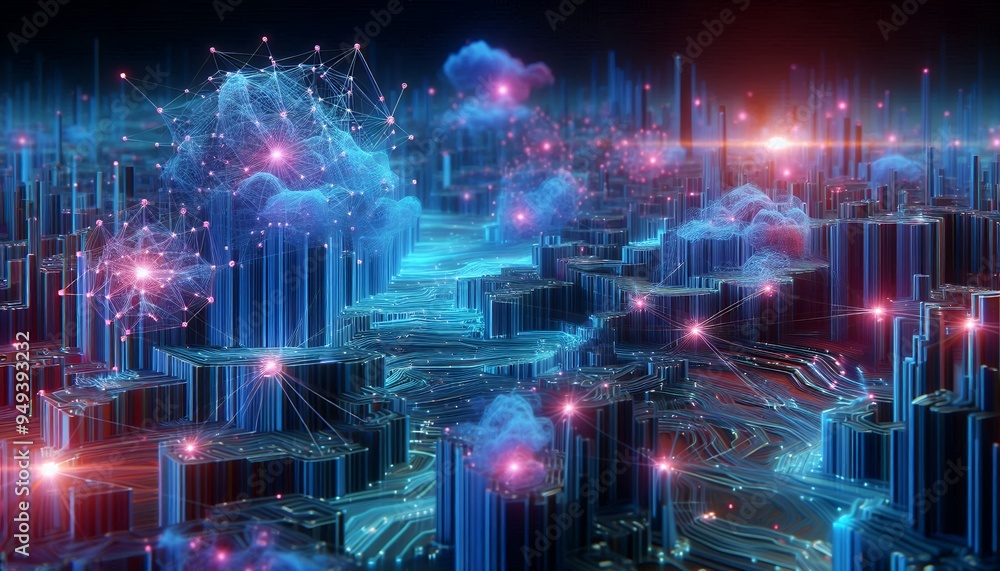 Cyber big data flow blockchain data network line Cyber big data flow blockchain data network line