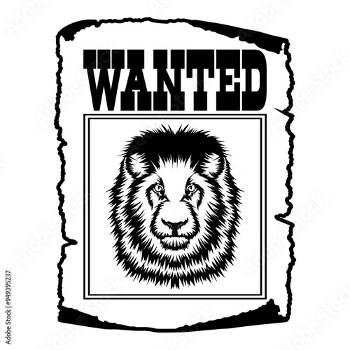 Lion Wanted Poster