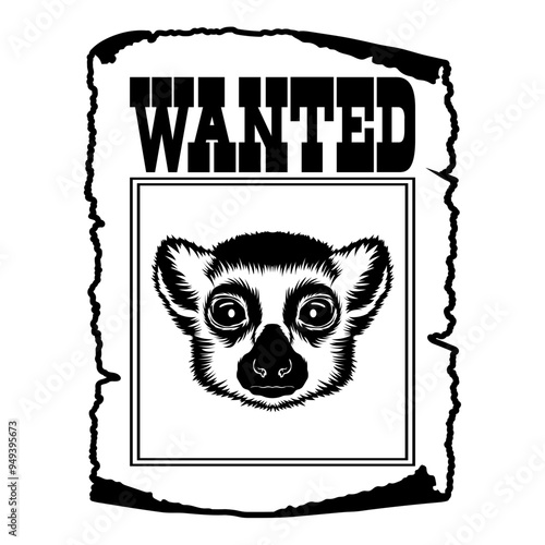 Lemur Wanted Poster