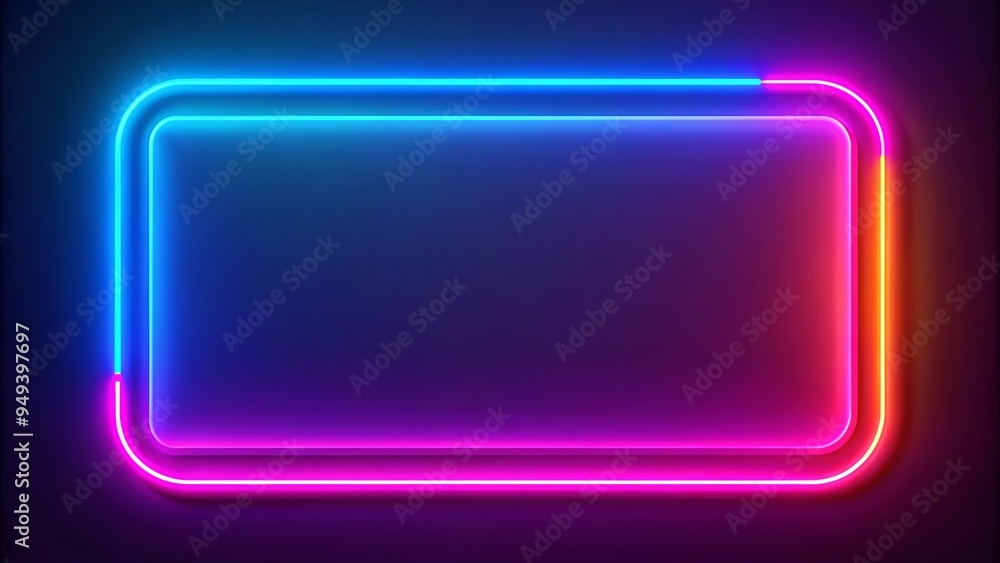 Rectangle neon futuristic sign frame with vibrant colors , Technology, Neon, Futuristic, Sign, Frame, Rectangle, Vibrant Rectangle neon futuristic sign frame with vibrant colors , Technology, Neon, Futuristic, Sign, Frame, Rectangle, Vibrant