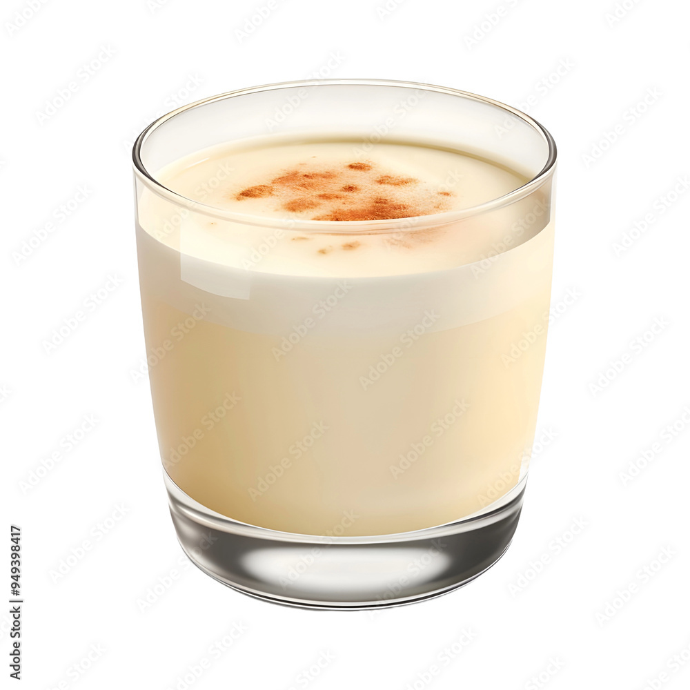 Cream in a Cup isolated on white background Cream in a Cup isolated on white background