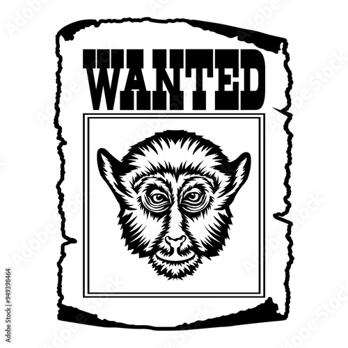 Monkey Wanted Poster