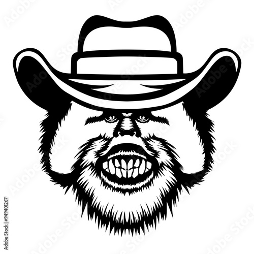 Orangutan In Cowboy Hat