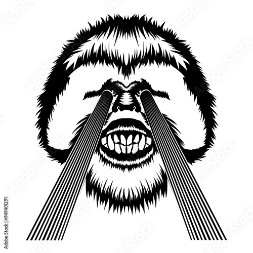 Orangutan Lazer Beam Eyes