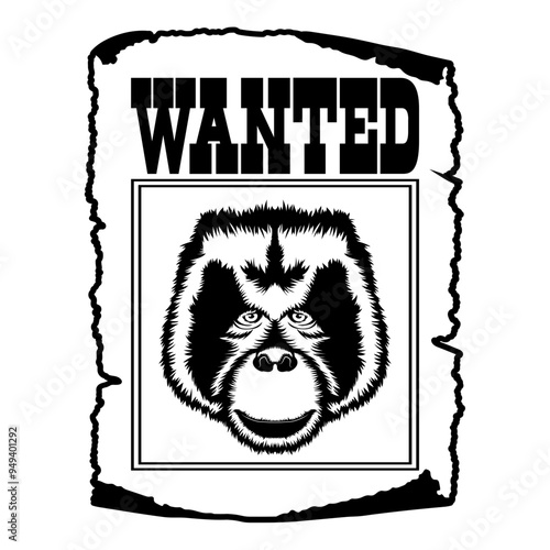 Orangutan Wanted Poster