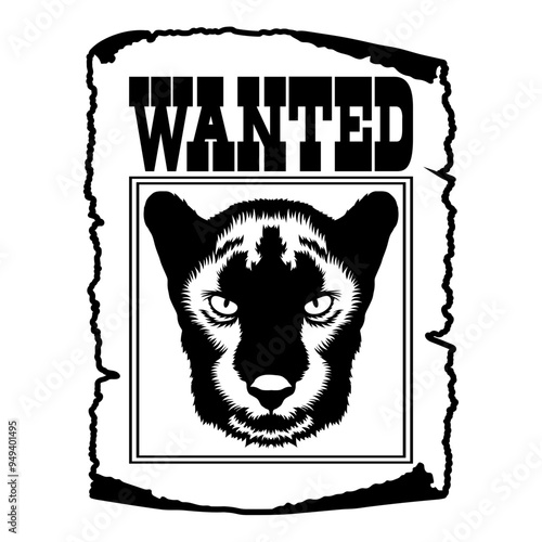 Panther Wanted Poster