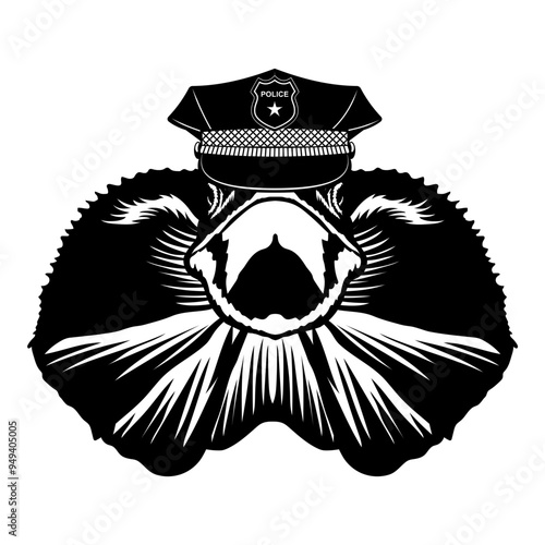 Police Frilled Neck Lizard